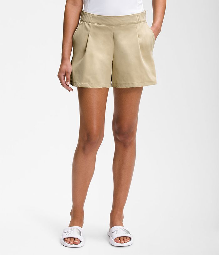 Pantalones Cortos The North Face Mujer Estándar - Colombia MLJTVQ798 - Beige